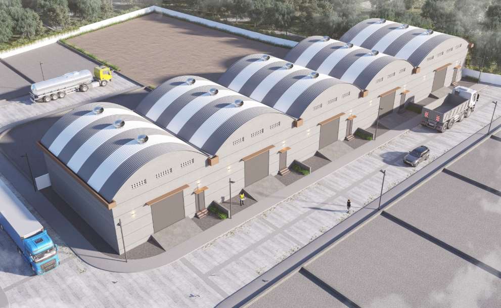 Architectural render of the Thinktanks fuel tank plant in Bhuj, Kutch
